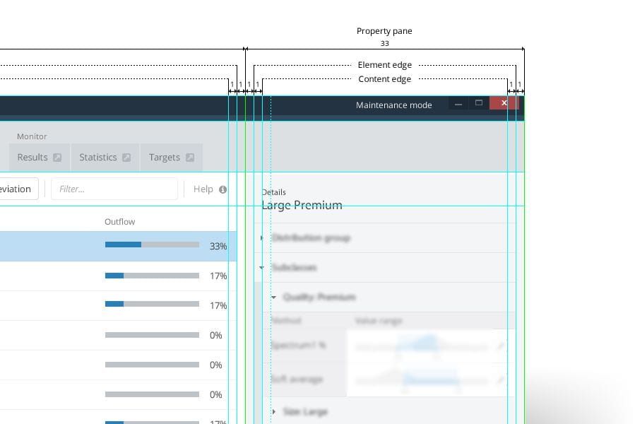 Grid based design allows for satisfying horizontal and vertical rhythms