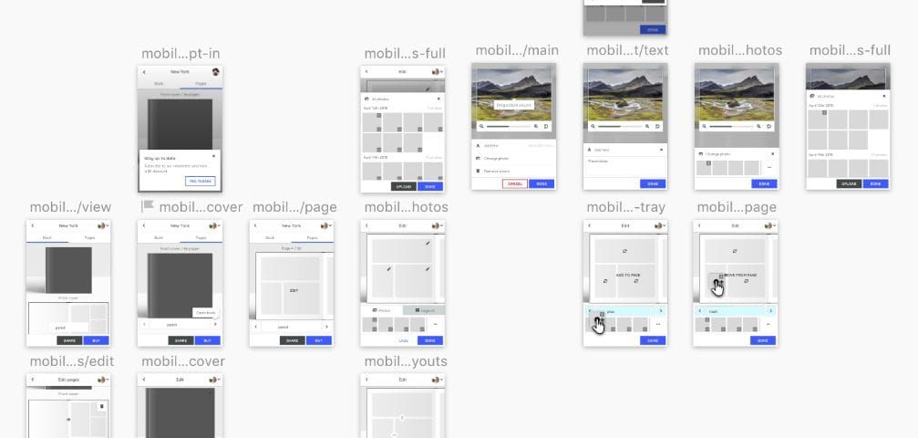 Snapshot of some of the components from the design system